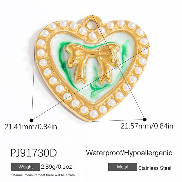 Wholesale Jewelry Stainless Steel Geometric Bow Pendant Electroplating For Women