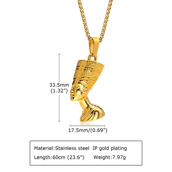 Wholesale Jewelry Stainless Steel Geometric Cartoon Pendant Necklace With Electroplating