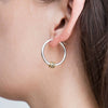 Wholesale Jewelry Stainless Steel Geometric Circle Earrings Electroplated