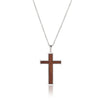 Wholesale Jewelry Stainless Steel Geometric Crossshaped Punk Retro Minimalist Electroplated Necklace