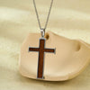 Wholesale Jewelry Stainless Steel Geometric Crossshaped Punk Retro Minimalist Electroplated Necklace