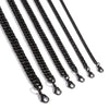 Wholesale Jewelry Stainless Steel Geometric Double Woven Double Buckle Four Sided Grinding Cuban Chain Electroplating Unisex