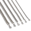 Wholesale Jewelry Stainless Steel Geometric Double Woven Double Buckle Four Sided Grinding Cuban Chain Electroplating Unisex