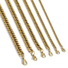 Wholesale Jewelry Stainless Steel Geometric Double Woven Double Buckle Four Sided Grinding Cuban Chain Electroplating Unisex