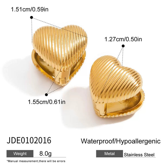 Wholesale Jewelry Stainless Steel Geometric Earrings For Women With Electroplating And Niche Design