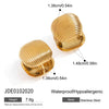 Wholesale Jewelry Stainless Steel Geometric Earrings For Women With Electroplating And Niche Design