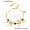 Wholesale Jewelry 316L Stainless Steel Geometric Electroplated Bracelet Necklace