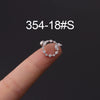 Wholesale Jewelry Stainless Steel Geometric Electroplated Ear Bone Nail Zircon Puncture Earrings Screw Ball Earrings