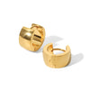 Wholesale Jewelry Stainless Steel Geometric Electroplated Ear Buckle Earrings For Women