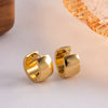 Wholesale Jewelry Stainless Steel Geometric Electroplated Ear Buckle Earrings For Women