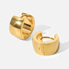 Wholesale Jewelry Stainless Steel Geometric Electroplated Ear Buckle Earrings For Women
