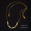 Wholesale Jewelry Stainless Steel Geometric Electroplated Pendant Necklace Bracelet Accessories