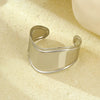 Wholesale Jewelry Stainless Steel Geometric Electroplated Wide Bracelet For Women