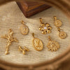 Wholesale Jewelry 316L Stainless Steel Geometric Fashion Pendant Accessories Furnace Vacuum Plating 18K Real Gold