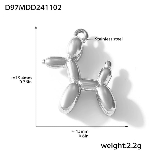 Wholesale Jewelry 316L Stainless Steel Geometric Fashion Pendant Accessories Furnace Vacuum Plating 18K Real Gold