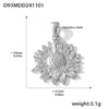 Wholesale Jewelry 316L Stainless Steel Geometric Fashion Pendant Accessories Furnace Vacuum Plating 18K Real Gold