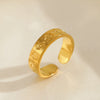 Wholesale Jewelry Stainless Steel Geometric Fivepointed Star Ring Electroplated For Women