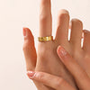Wholesale Jewelry Stainless Steel Geometric Fivepointed Star Ring Electroplated For Women