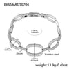 Wholesale Jewelry 316L Stainless Steel Geometric Fourleaf Flower Electroplating Women's Bracelet