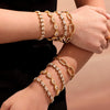 Wholesale Jewelry 316L Stainless Steel Geometric Fourleaf Flower Electroplating Women's Bracelet