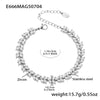 Wholesale Jewelry 316L Stainless Steel Geometric Fourleaf Flower Electroplating Women's Bracelet
