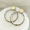 Wholesale Jewelry Stainless Steel Geometric Heart Bohemian Style Electroplated Earrings For Female