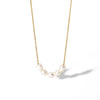 Wholesale Jewelry Stainless Steel Geometric 18K Gold Plated Clavicle Chain With Natural Freshwater Pearls For Women