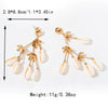 Wholesale Jewelry Stainless Steel Geometric Long Shell Tassel String Earrings For Women Electroplated