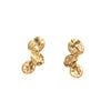 Wholesale Jewelry Stainless Steel Geometric Lotus Leaf Stitching Electroplated Earrings For Women