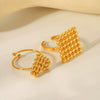 Wholesale Jewelry Stainless Steel Geometric Love Ring Electroplated For Women