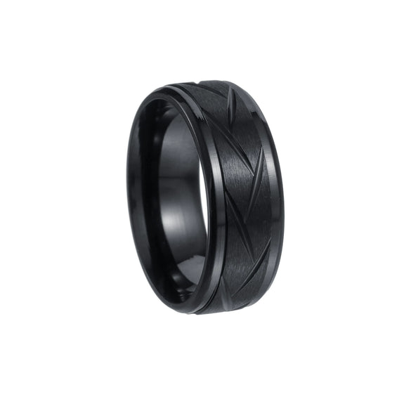 Wholesale Jewelry Stainless Steel Geometric Men's Ring Electroplated