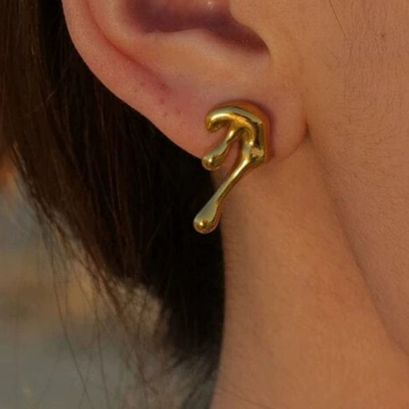 Wholesale Jewelry Stainless Steel Geometric Minimalist Electroplating Earrings For Women