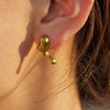 Wholesale Jewelry Stainless Steel Geometric Minimalist Electroplating Earrings For Women