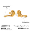 Wholesale Jewelry Stainless Steel Geometric Minimalist Electroplating Earrings For Women