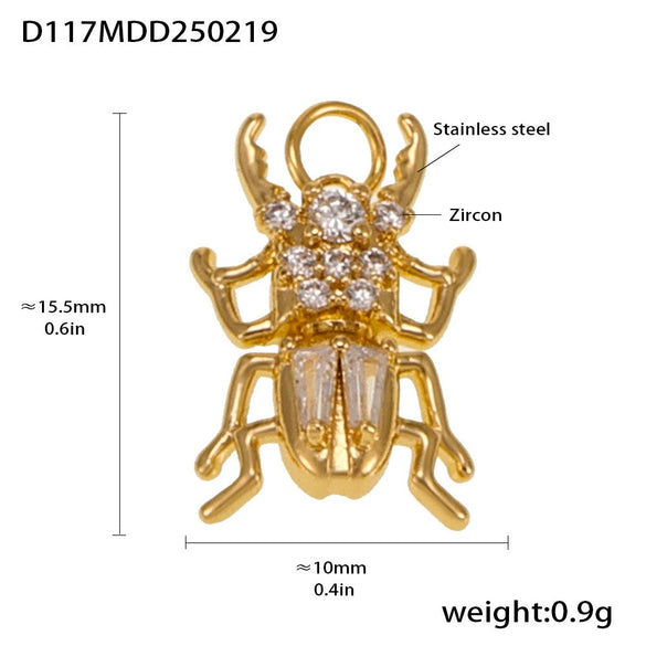 Wholesale Jewelry Stainless Steel Geometric Multielement Pendant 18K Gold Plated