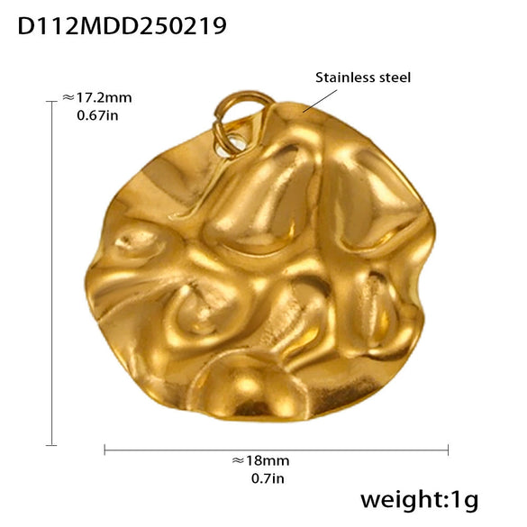 Wholesale Jewelry Stainless Steel Geometric Multielement Pendant 18K Gold Plated