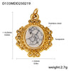Wholesale Jewelry Stainless Steel Geometric Multielement Pendant 18K Gold Plated