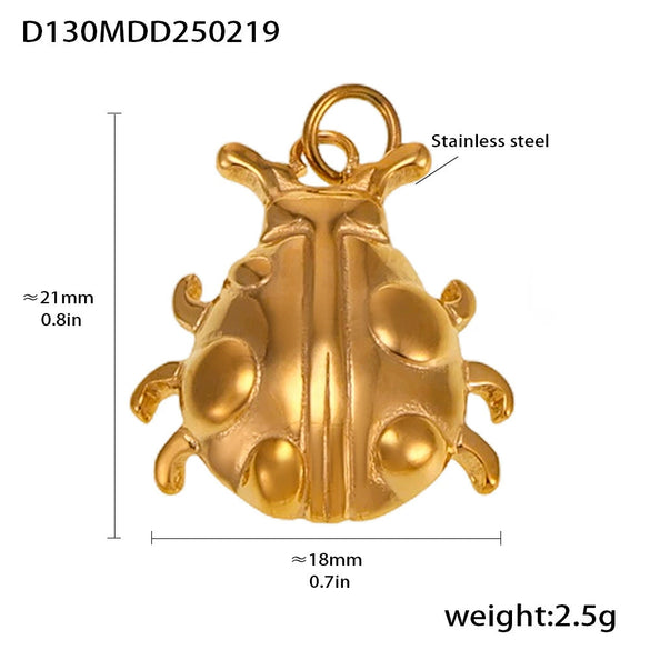 Wholesale Jewelry Stainless Steel Geometric Multielement Pendant 18K Gold Plated