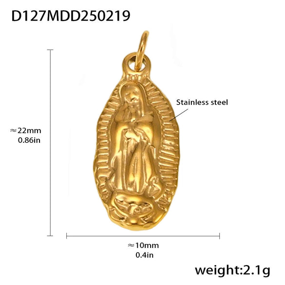 Wholesale Jewelry Stainless Steel Geometric Multielement Pendant 18K Gold Plated