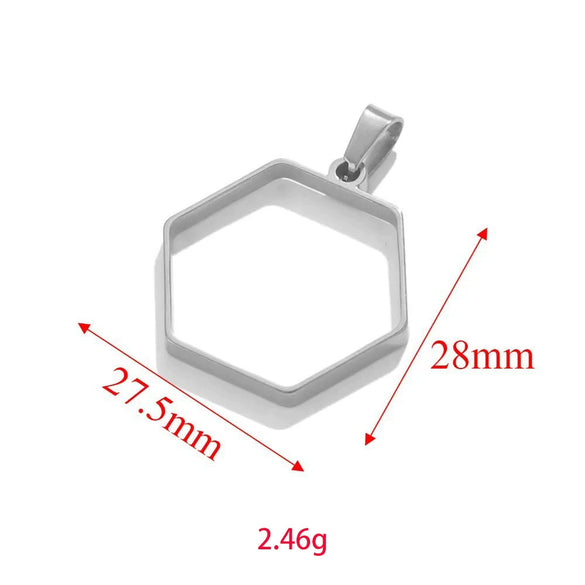Wholesale Jewelry Stainless Steel Geometric Multishaped Rectangular Electroplated Earrings Pendant Necklace