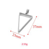 Wholesale Jewelry Stainless Steel Geometric Multishaped Rectangular Electroplated Earrings Pendant Necklace