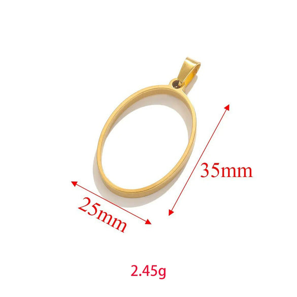 Wholesale Jewelry Stainless Steel Geometric Multishaped Rectangular Electroplated Earrings Pendant Necklace