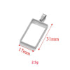 Wholesale Jewelry Stainless Steel Geometric Multishaped Rectangular Electroplated Earrings Pendant Necklace