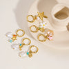 Wholesale Jewelry Stainless Steel Geometric Ocean Elements Series Earrings Furnace Electroplated For Women