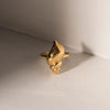 Wholesale Jewelry Stainless Steel Geometric Ocean Texture Conch Ring Electroplated For Women