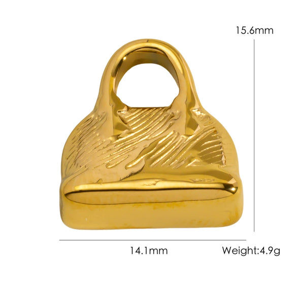 Wholesale Jewelry Stainless Steel Geometric Oildrip Diamondstudded Electroplated Accessories For Women