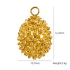 Wholesale Jewelry Stainless Steel Geometric Oildrip Diamondstudded Electroplated Accessories For Women
