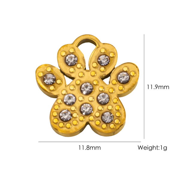 Wholesale Jewelry Stainless Steel Geometric Oildrip Diamondstudded Electroplated Accessories For Women