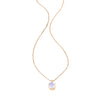 Wholesale Jewelry Stainless Steel Geometric Opal Necklace Women's Hip Hop Retro Classic Ochain Electroplating