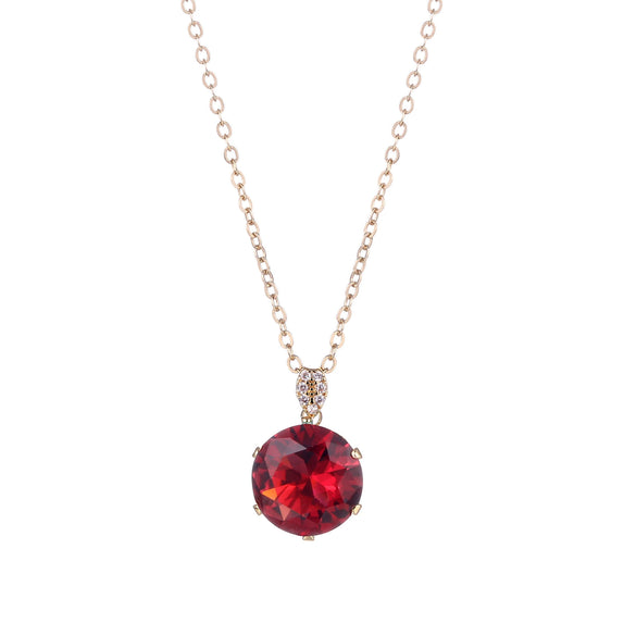 Wholesale Jewelry Stainless Steel Geometric Opal Necklace Women's Hip Hop Retro Classic Ochain Electroplating
